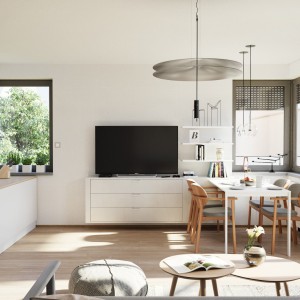 Przykładowa wizualizacja wnętrza mieszkania nr 4 budynku Krzycka 73